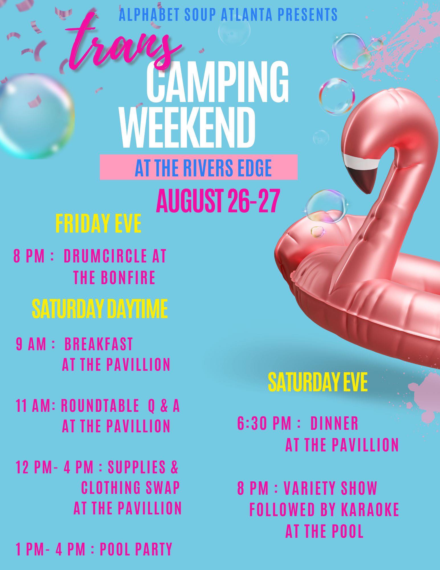 Trans Camp Weekend Lineup